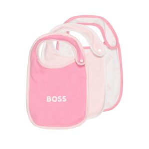 BOSS Kidswear Podbradník  ružová / biela