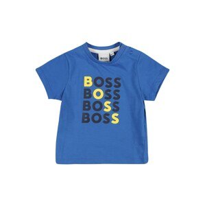 BOSS Kidswear Tričko  modrá / žltá / čierna