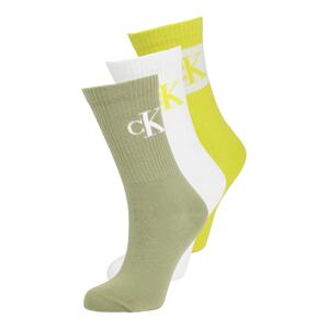 Calvin Klein Underwear Ponožky  limetová / biela / žltá