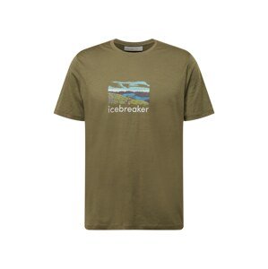 ICEBREAKER Funkčné tričko 'Trailhead'  olivová / tyrkysová / modrá / čierna / biela