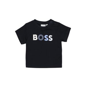 BOSS Kidswear Tričko  námornícka modrá / biela / svetlomodrá / modrosivá