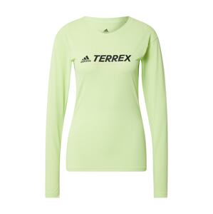 adidas Terrex Funkčné tričko  svetlozelená / čierna / koralová / modrá