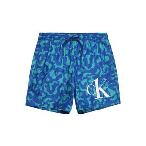 Calvin Klein Swimwear Plavecké šortky  modrá / svetlomodrá / biela