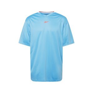 Reebok Sport Funkčné tričko  svetlomodrá / oranžová / biela
