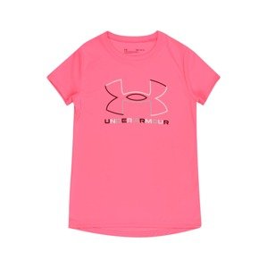 UNDER ARMOUR Funkčné tričko  ružová / čierna / sivá
