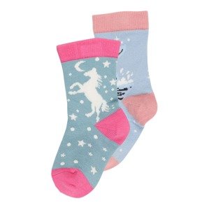 Walkiddy Ponožky  pastelovo modrá / svetlomodrá / ružová / rosé / biela