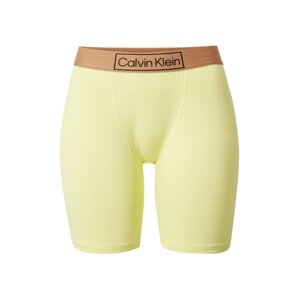 Calvin Klein Underwear Pyžamové nohavice  svetlohnedá / limetková / čierna
