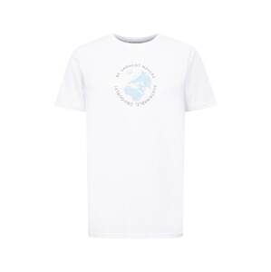 By Garment Makers Tričko 'Penley'  biela / svetlomodrá / námornícka modrá