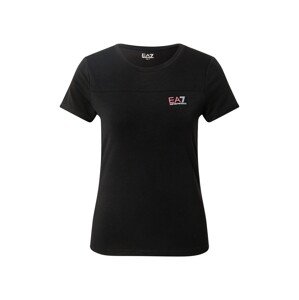 EA7 Emporio Armani Funkčné tričko  svetloružová / čierna / biela