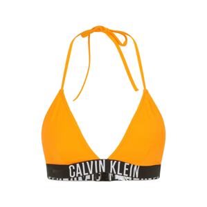 Calvin Klein Swimwear Bikinový top  oranžová / čierna / biela