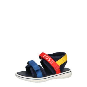 BOSS Kidswear Otvorená obuv  tmavomodrá / modrá / červená / žltá