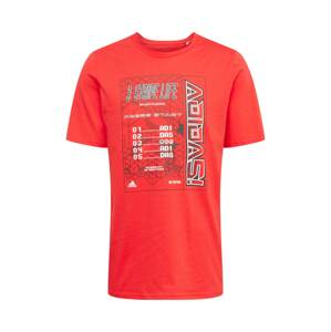 ADIDAS PERFORMANCE Funkčné tričko 'EGAME'  červená / biela / čierna