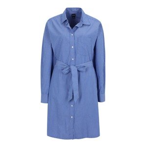 Gap Tall Košeľové šaty  modrá / biela