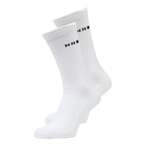 NN07 Ponožky  čierna / biela