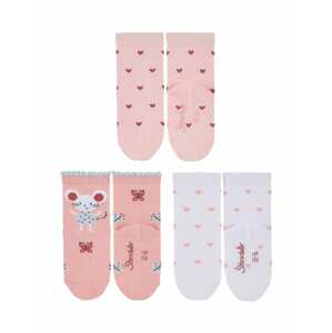 STERNTALER Ponožky  ružová / staroružová / pitaya / svetlomodrá / čierna