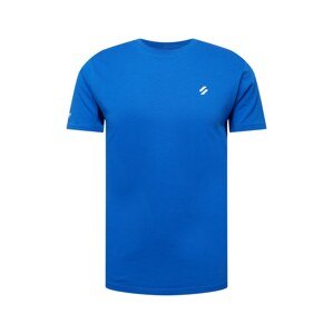 Superdry Funkčné tričko  kráľovská modrá / biela