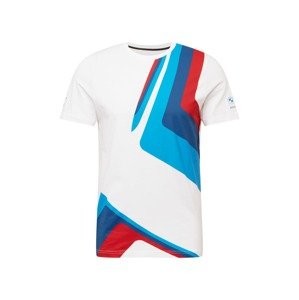 PUMA Funkčné tričko  biela / modrá / červená