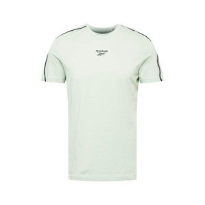 Reebok Sport Funkčné tričko  čierna / biela / pastelovo zelená