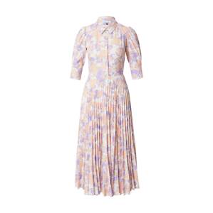 Closet London Košeľové šaty  pastelovo oranžová / pastelovo fialová / prírodná biela