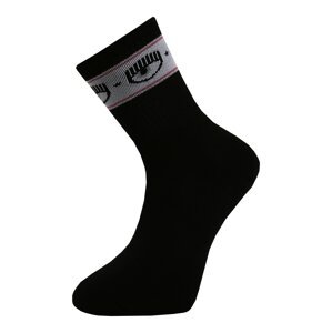 Chiara Ferragni Ponožky  svetlosivá / ružová / čierna / biela