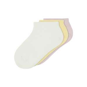 NAME IT Ponožky 'Vilma'  biela / žltá / fialová