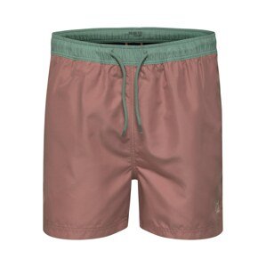 SELECTED HOMME Plavecké šortky  rosé / zelená