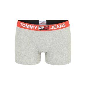 Tommy Hilfiger Underwear Boxerky 'Trunk'  sivá melírovaná / červená / čierna / biela