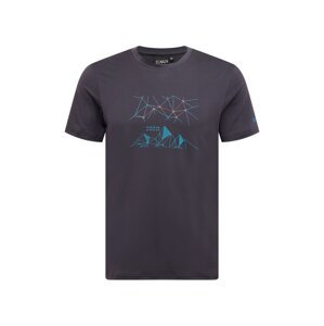 CMP Funkčné tričko  antracitová / modrozelená / ružová