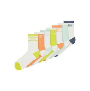 NAME IT Ponožky 'Saty'  modrá / trstinová / pastelovo zelená / oranžová / biela