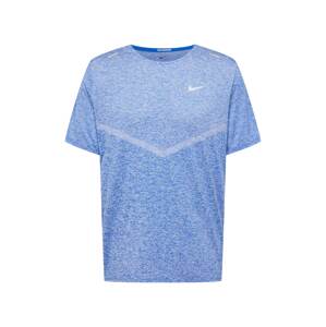 NIKE Funkčné tričko 'Rise 365'  modrá / biela
