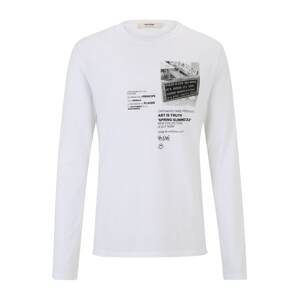 Zadig & Voltaire Tričko 'HECTOR'  biela / čierna / sivá melírovaná