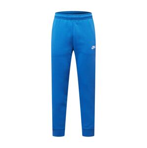 Nike Sportswear Športové nohavice  modrá / biela