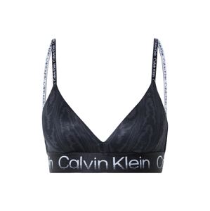 Calvin Klein Performance Športová podprsenka  čierna / tmavosivá / biela
