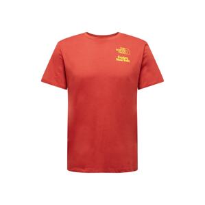 THE NORTH FACE Funkčné tričko 'Foundation'  červená / žltá
