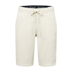 Calvin Klein Jeans Nohavice  prírodná biela / béžová / čierna