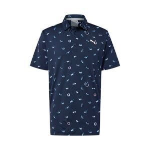 PUMA Funkčné tričko 'Mattr Sunnies'  námornícka modrá / šedobiela / nebesky modrá / koralová