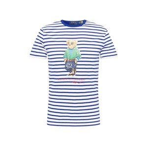 Polo Ralph Lauren Tričko  kráľovská modrá / hnedá / svetložltá / biela