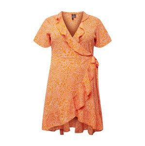 Vero Moda Curve Šaty  oranžová / biela