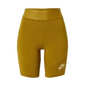 Nike Sportswear Legíny  kaki / pastelovo žltá