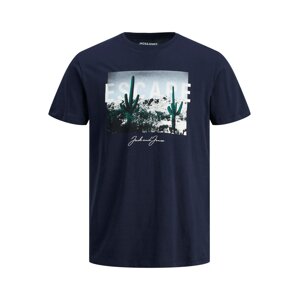 JACK & JONES Tričko 'SUNSTRIKE'  námornícka modrá / zmiešané farby