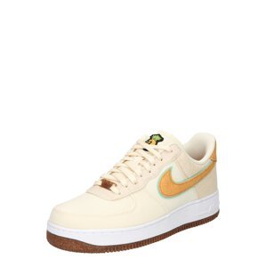 Nike Sportswear Nízke tenisky 'AIR FORCE 1'  biela ako vlna / béžová / oranžová / svetlozelená