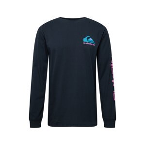 QUIKSILVER Funkčné tričko 'OMNI'  tyrkysová / fialová / čierna