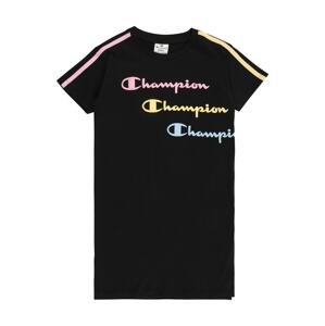 Champion Authentic Athletic Apparel Šaty  čierna / svetloružová / svetlomodrá / žltá