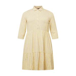 Vero Moda Curve Košeľové šaty 'EMILIE'  pastelovo žltá / pastelovo fialová