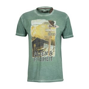 MARJO Krojové tričko 'Ewald'  zelená / zmiešané farby
