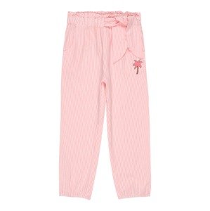 STACCATO Nohavice  ružová / biela / svetlozelená