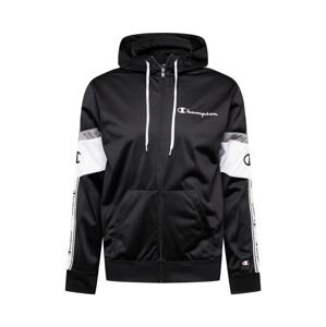 Champion Authentic Athletic Apparel Tréningová bunda  sivá / čierna / biela