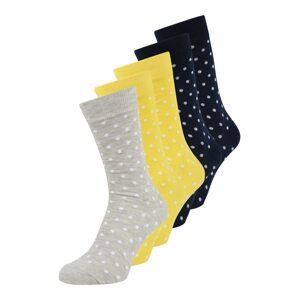 BURTON MENSWEAR LONDON Ponožky  sivá melírovaná / námornícka modrá / biela / svetložltá