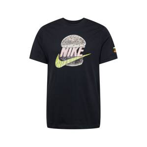 Nike Sportswear Tričko  čierna / pastelovo ružová / limetková / koralová / bronzová