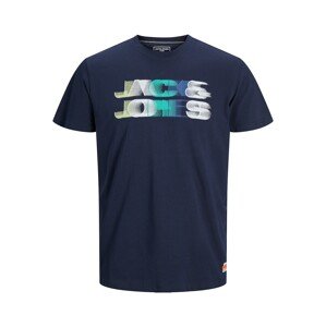 Jack & Jones Junior Tričko 'Chack'  námornícka modrá / dymovo modrá / vodová / pastelovo žltá / biela